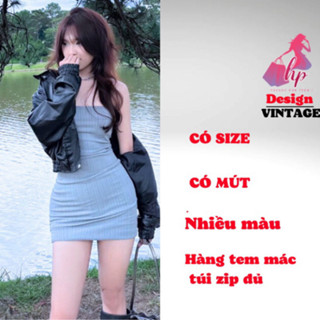 Đầm cúp ngực ống ôm body, váy nữ dáng ngắn màu đen trắng xanh thun co giãn tôn dáng đi tiệc G491 -HD -HMD