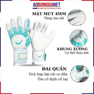 Găng Tay Thủ Môn Wika Zeno Có Xương Giúp Trợ Lực Tốt Bề Mặt Bám Dính, Thoáng Khí Thoát Hơi Tốt
