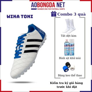 Giày Đá Bóng Toni Kroos 11pro 3 Sọc Wika, Giày Bóng Đá Ct3  Sân Cỏ Nhân Tạo Khâu Full Đế