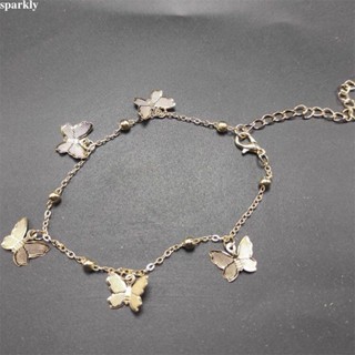 🎉sparkly🎉Vòng Đeo Tay Mặt Hình Cánh Bướm Dễ Thương Có Thể Điều Chỉnh Cho Nữ