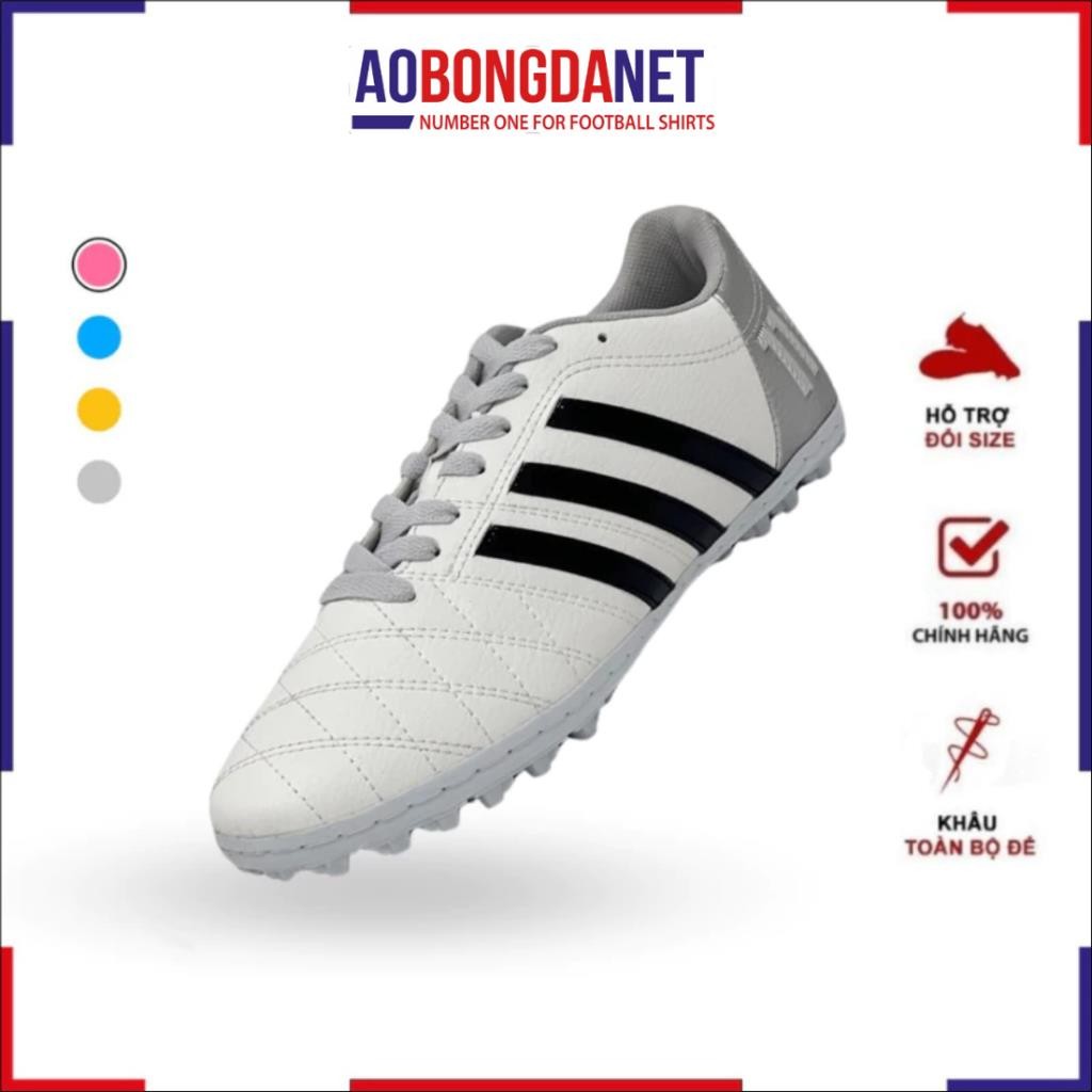 Giày Wika Toni Kross 11Pro 3 Sọc Chính Hãng, Giày Đá Bóng Wika 3 Sọc Sân Da Nhăn Cỏ Nhân Tạo Ôm Chân