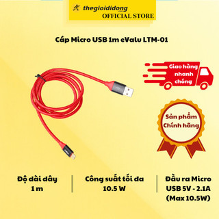 Cáp Micro USB 1m eValu LTM-01