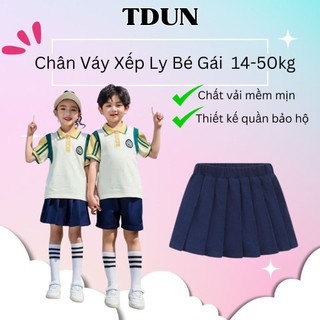 10045 Chân váy xếp ly bé gái chân váy cho bé kèm chip đùi bé gái size 110-160 14-50kg TDUN
