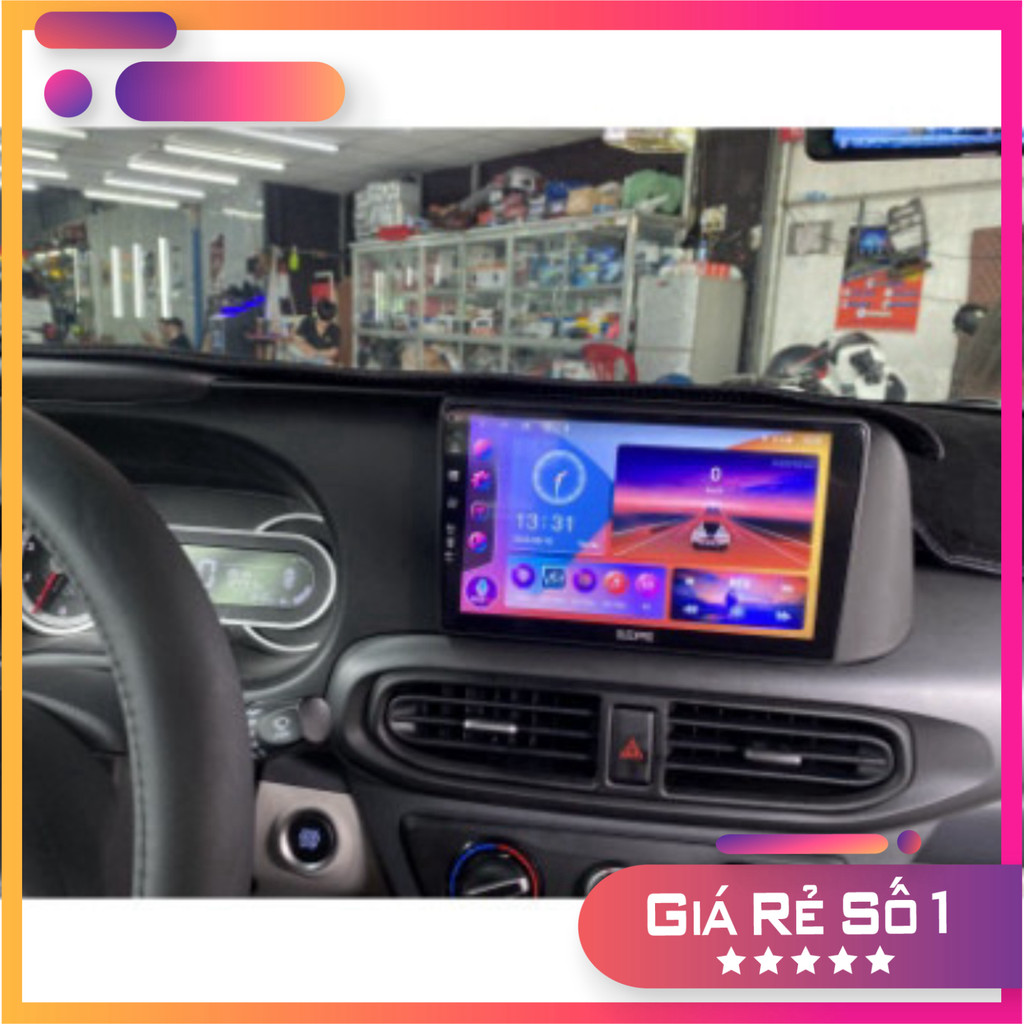 Màn hình android xe HYUNDAI I10 các đời 2021 2022 ưu đãi mặt dưỡng i10 và giắc nguồn cắm zin theo xe