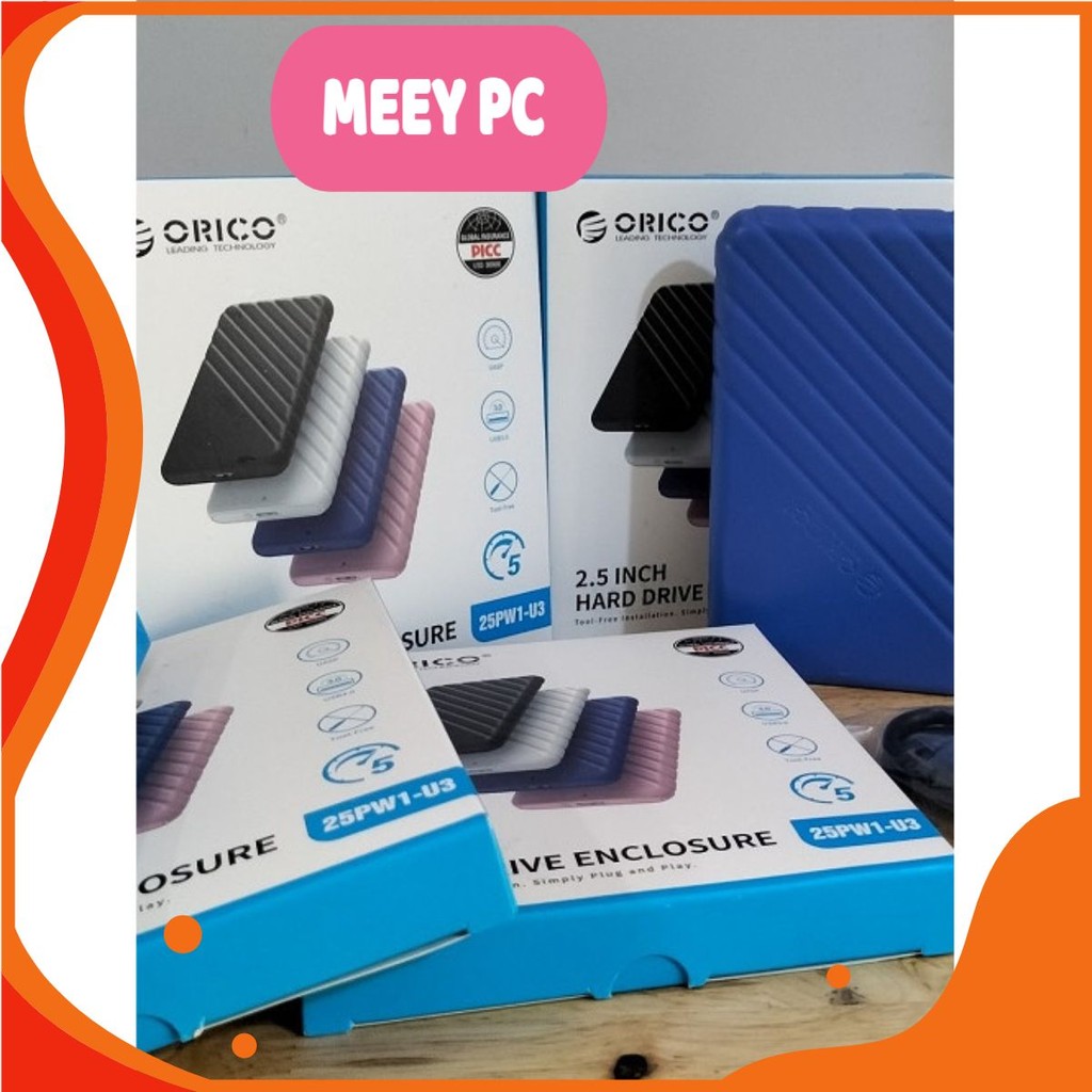 Hộp Đựng Ổ Cứng HDD Box 2.5" Orico 2577U3 2520C3 NVME M2 - Lenovo M01 Western 2 0 3 0 Dùng Cho HDD S