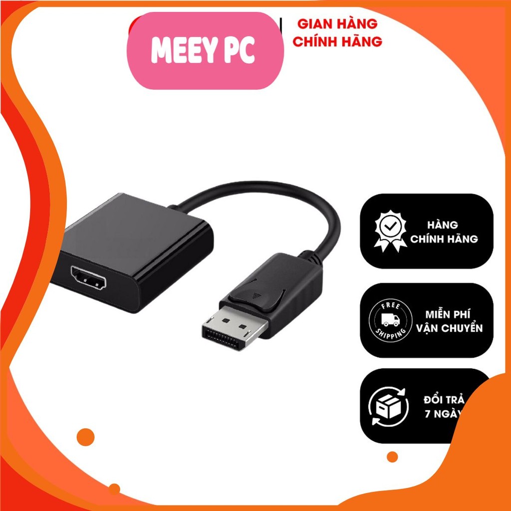 Sỉ 14K - Cáp chuyển Display port to VGA, Display port to HDMI, cáp Display Zin 1.5M chất lượng tốt