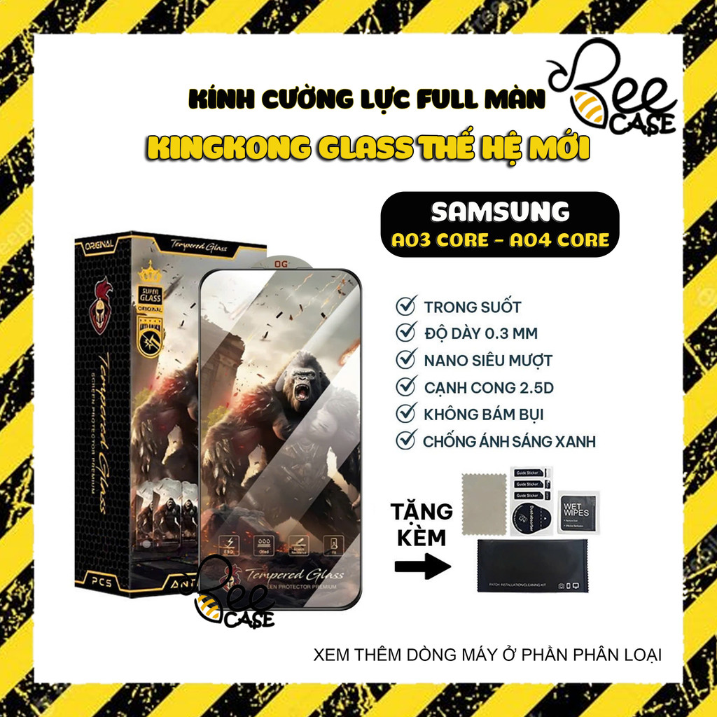 Kính cường lực Samsung A03 Core , A04 Core bảo vệ màn hình