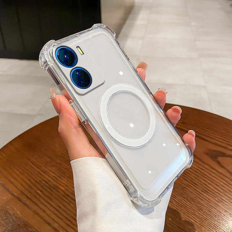 Ốp Lưng Cho oppo a57 4g 2022 a57 5g 2022 a77 a77s Bốn Góc Chống Rơi Từ Chức Năng Hút Điện Thoại Mềm Chống Thấm Nước Và Chống Sốc