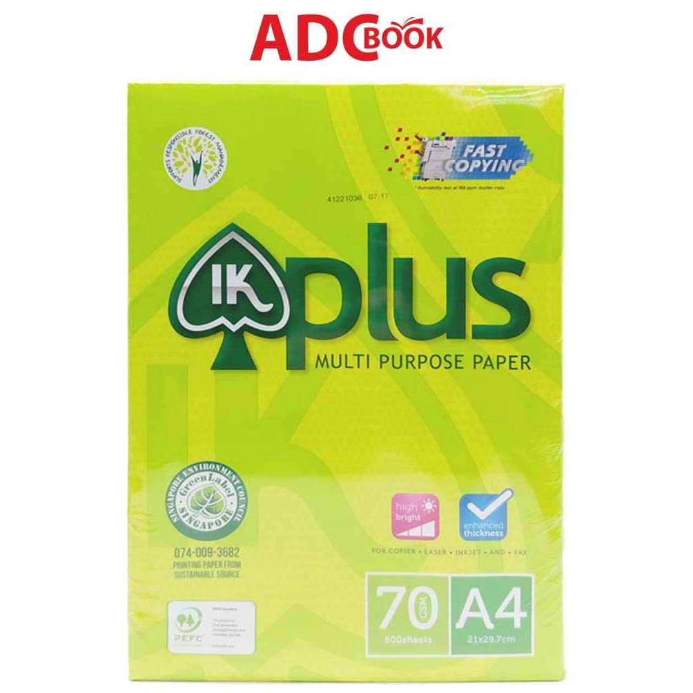 Giấy In A4 IK Plus DL70 - Giấy in văn phòng