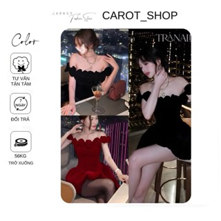 (VN37  CÓ BIGSIZE ) ĐẦM NHUNG 8 BÔNG ĐÍNH  HOA HỒNG TÙNG BÍ XOÈ SANG CHẢNH