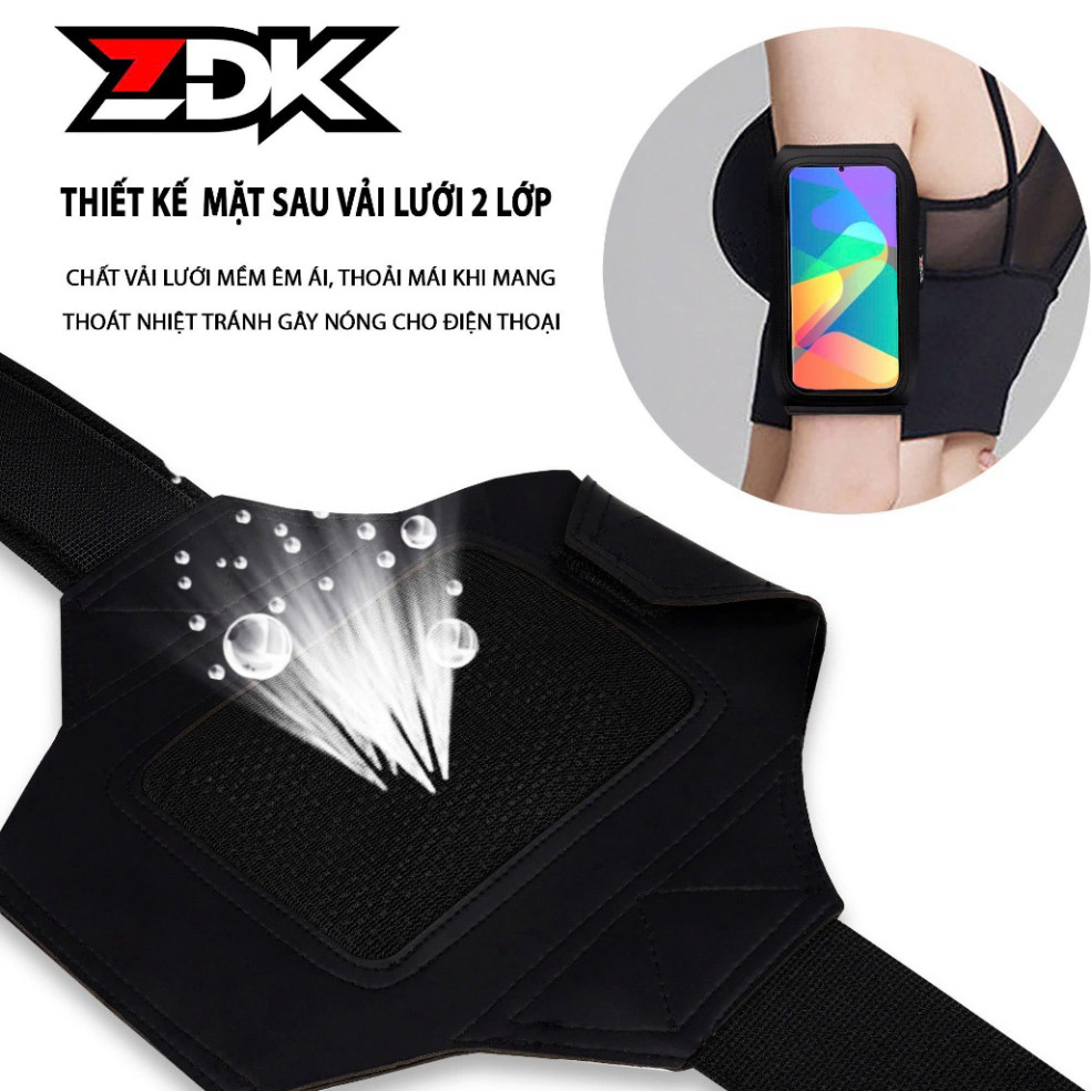 Túi đeo cánh tay để điện thoại cảm ứng ZDK/H1, đai đeo tay điện thoại chạy bộ chắc chắn, tiện lợi
