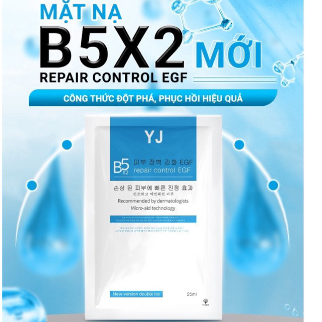 Mặt Nạ B5 Yuejin Repair Control EGF YUEJIN Phục Hồi Và Cấp Ẩm Cho Da