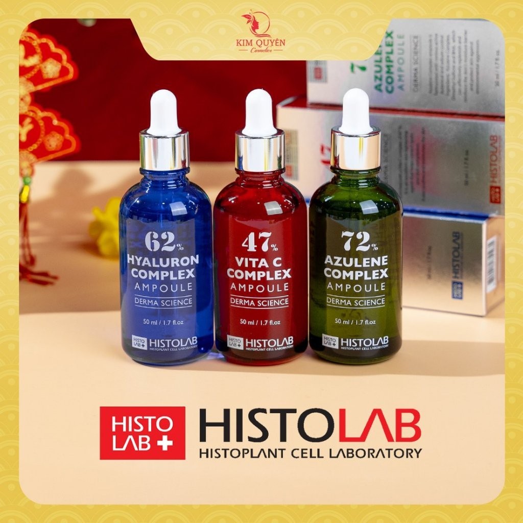 [HÀNG CÔNG TY] Serum Histolab Hyaluron complex 62%/ 47% Vita C Complex/ 72% Azulene 50ml