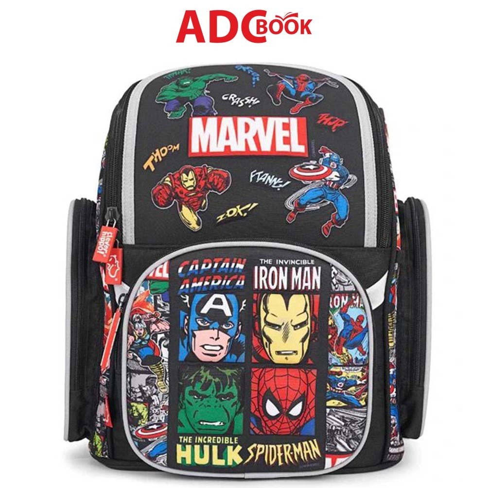 Balo chống gù Clever Hippo Fancy - Siêu anh hùng Marvel BLM1230/BLACK Màu Đen - Balo học sinh tiểu h