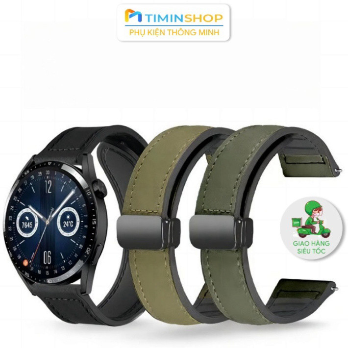 Dây da Huawei Watch 4/ 4 Pro/ 3/ 3 Pro/ GT5/ GT4/ GT3/ GT3 Pro/ GT2/ Buds/ GT/ GT Runner/ GT2e (DDB)
