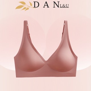 Áo Ngực Nữ Đúc Su Trơn Hai Dây Mút Mỏng Không Gọng Hai Móc Cài Sau DAN L&U 5509