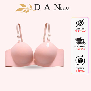 Áo Ngực Su Không Gọng Hình Chiếc Lá 2 Quây Cài Sau Đệm 3cm DAN L&U A01