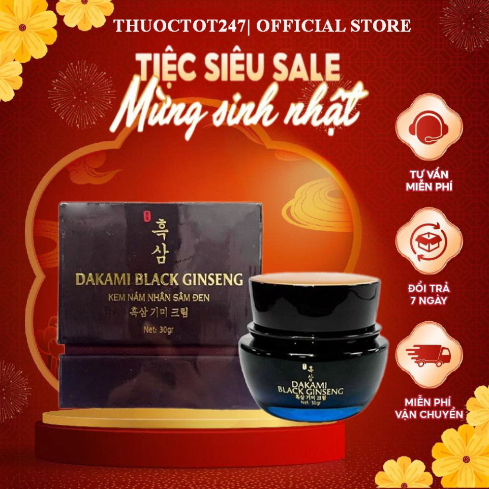 Kem Face Nám Nhân Sâm Đen Black Ginseng Chính hãng Mỹ Phẩm Dakami