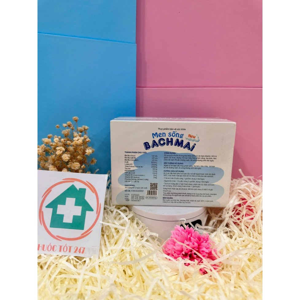 Men sống Bạch Mai New, Men tiêu hóa cho bé, bổ sung bào tử lợi khuẩn Chính hãng