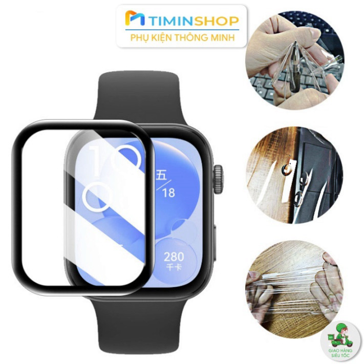 Miếng dán Huawei Watch Fit 3/ Fit 4/ Fit 4 Pro - trong suốt