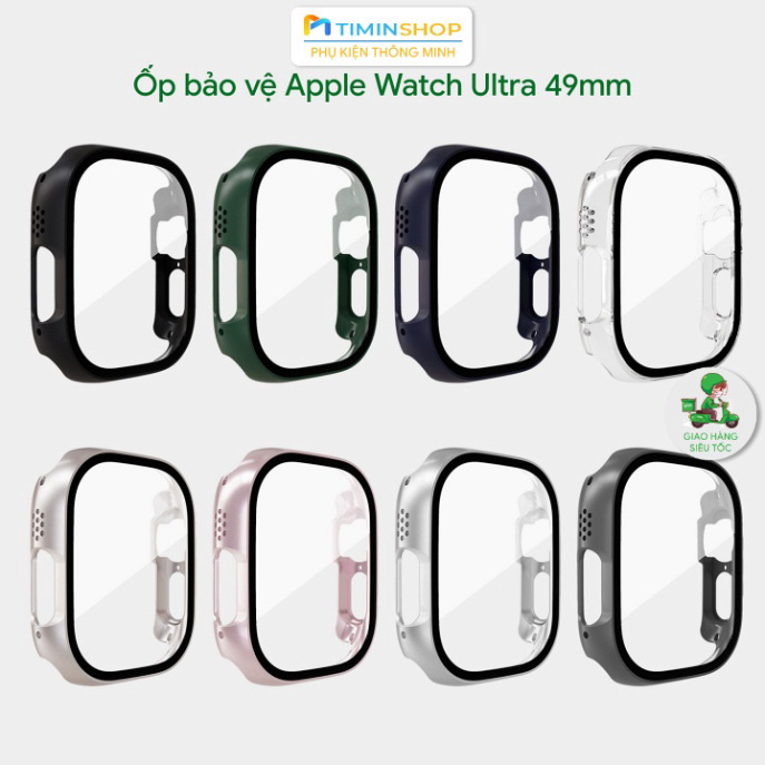 Ốp Apple Watch Ultra 3/ Ultra 2/ Ultra 49mm - Chất PC + Cường lực (OAWU)