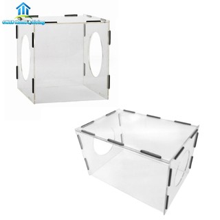 [Oncem] Hộp đựng bụi mài bền với 2 lỗ chống bụi Acrylic để sử dụng nhiều loại【Ready Stock】