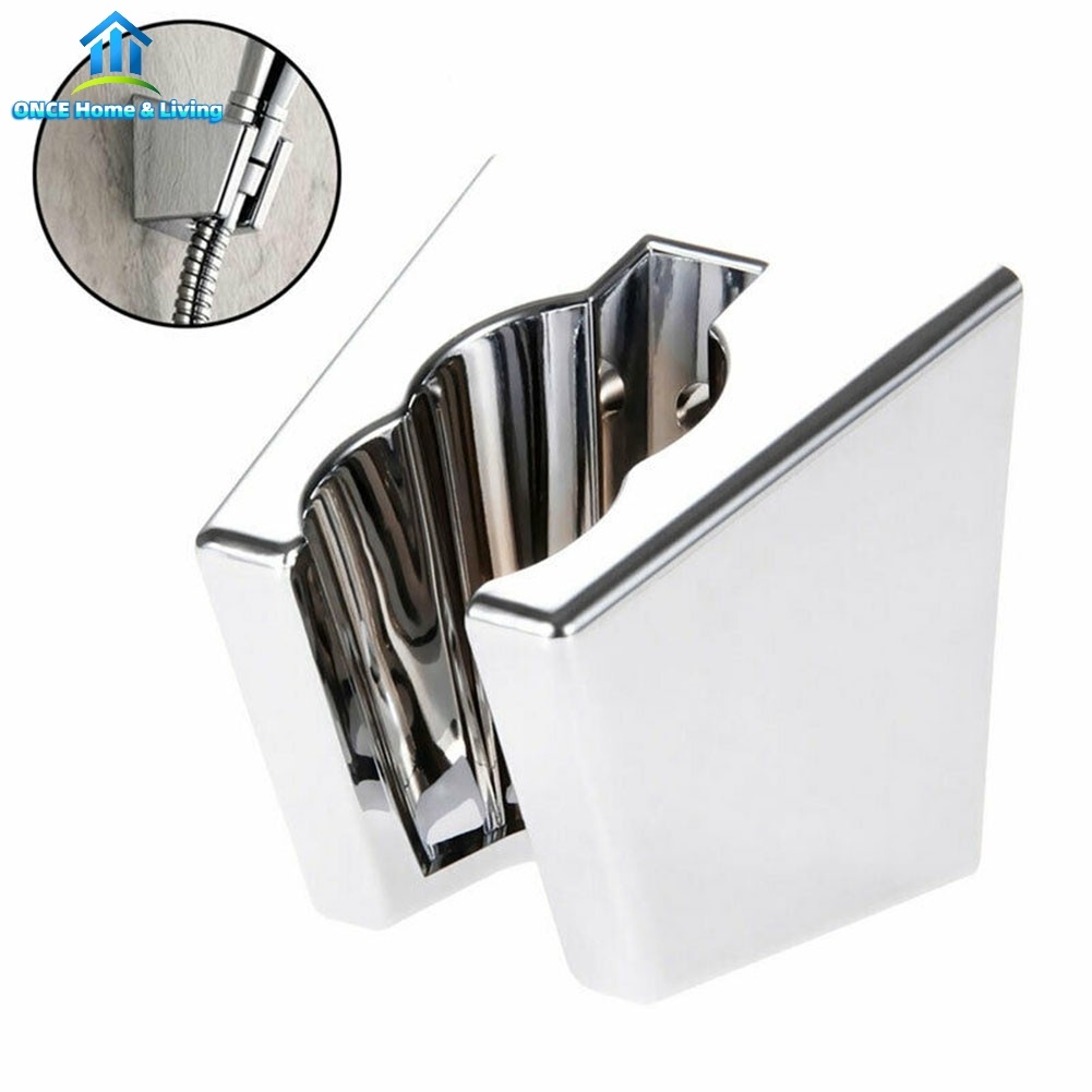 [Oncem] ADJUSTABLE SHOWER HANDSET HOSE UNIVERSAL FIXED WALL BRACKET HOLDER/CHROME【Ready Stock】