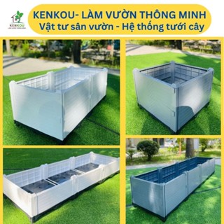 Chậu nhựa lắp ghép thông minh Việt Nam chất liệu nhựa HDPE dùng làm chậu trồng rau, hoa, cây cảnh
