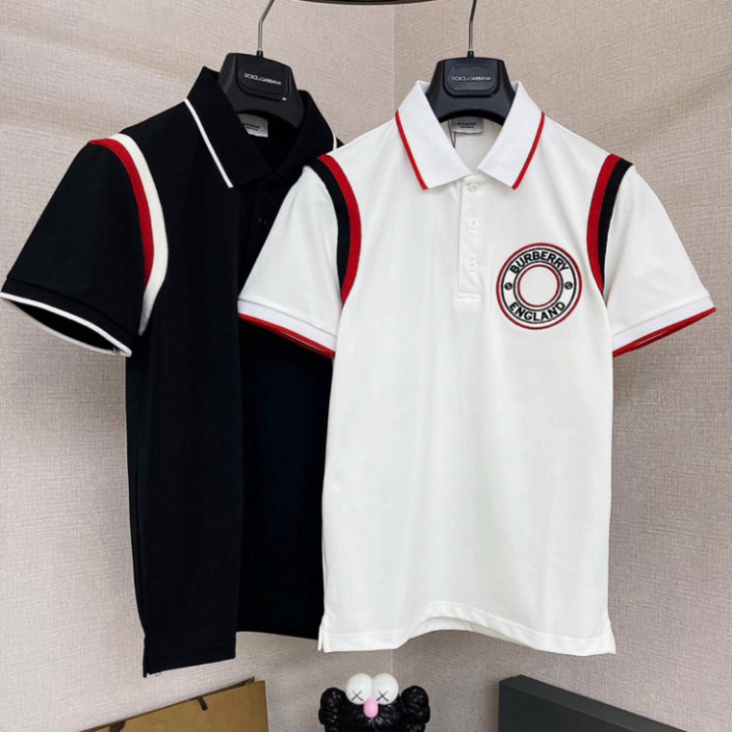 Áo Polo BBR Thêu Logo Siêu Nét - Áo Polo Nam Phối Viền Tay Cao Cấp