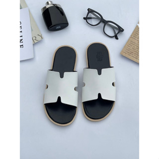 [freeship] Dép HM Nam Đế Giả Gỗ, Quai Da Chữ H Đế Cao Su Non Cao Cấp Hàng Đẹp HÓT 2024