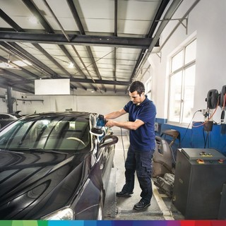 Máy đánh bóng Bosch GPO 950 MỚI