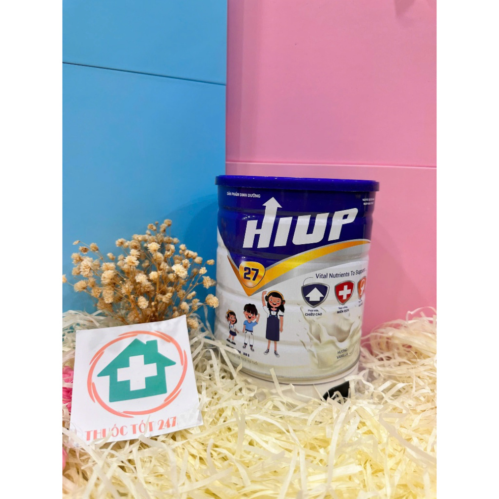 Sữa Hiup phát triển chiều cao cho bé từ 2-15 tuổi  650g phiên Bản mới nâng cấp chất lượng Nutrients 27.