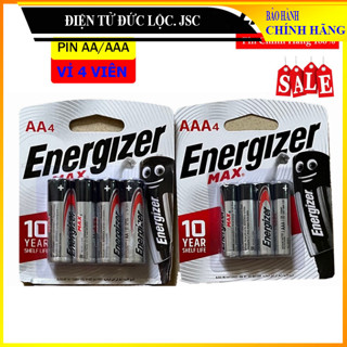   4 viên  Pin tiểu AA AAA Energizer 1,5V bền bỉ năng lượng cao và thân thiện với môi trường 
