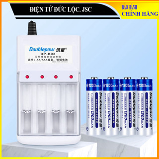 Bộ Sạc Pin DP-B02 , Pin Tiểu Sạc AA 1200mAh Doublepow lắp MIC,chuột không dây, Đồ chơi, loa kẹo kéo