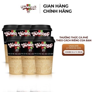 Combo 6 ly Vinacafé 3 vị (Americano + Hazelnut Latte + Mocha)