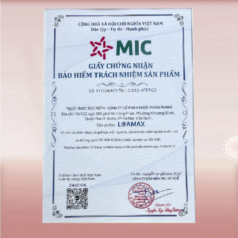 Giải Độc Gan Lifamax Giải Độc Gan, Mát Gan, Bổ Gan, Phục Hồi Chức Năng Gan (Hộp 30 Viên) thương hiệu Famax có FDA Mỹ