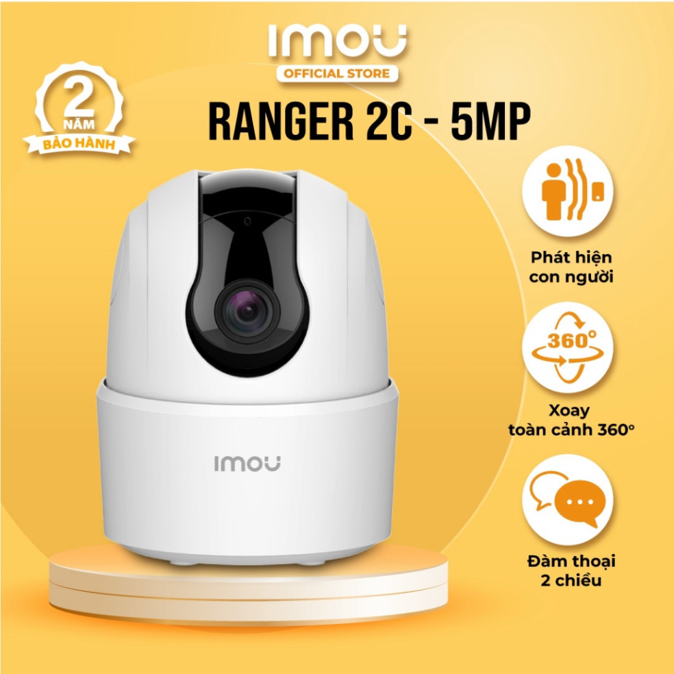 Camera Wifi trong nhà Imou Ranger 2C (5MP)/ Ranger SE (4MP) I IPC-TA42P I Đàm thoại