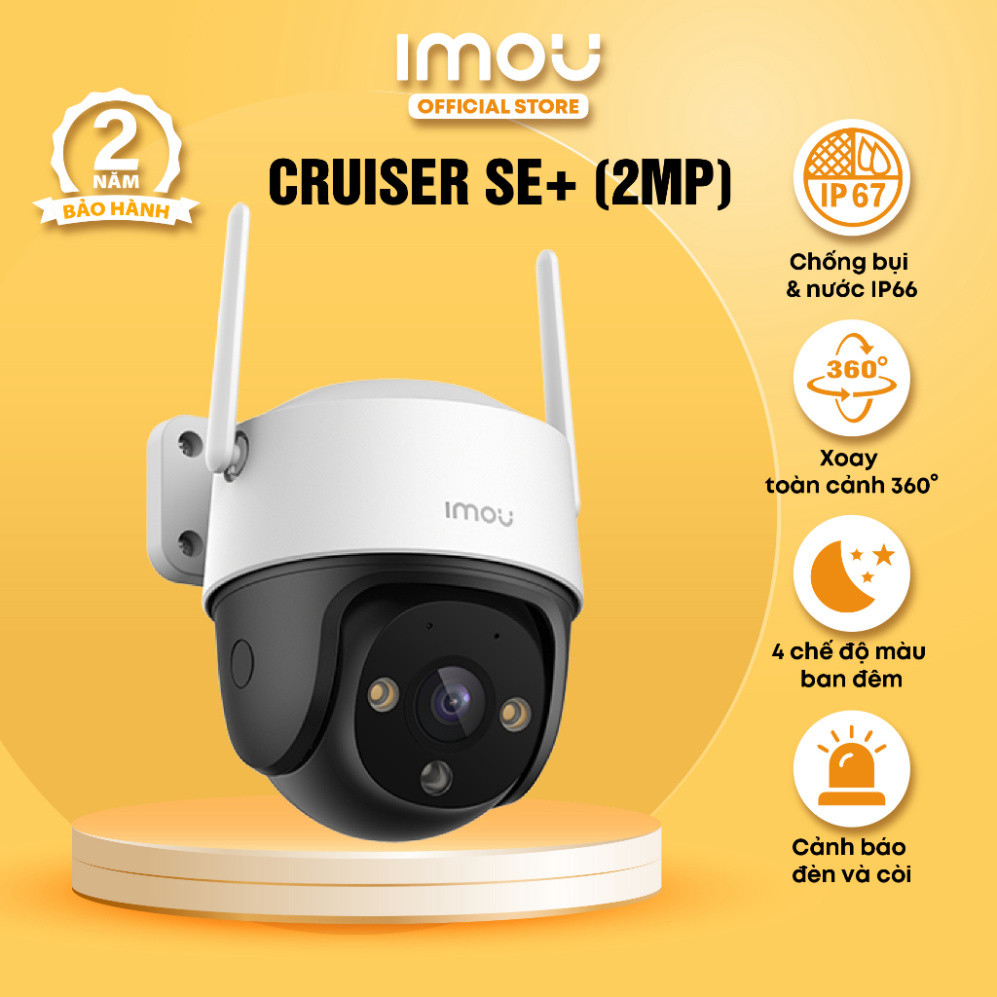 Camera Wifi ngoài trời Imou Cruiser SE+ S31FEP (3MP)/S51FEP (5MP) Đàm thoại 2 chiều