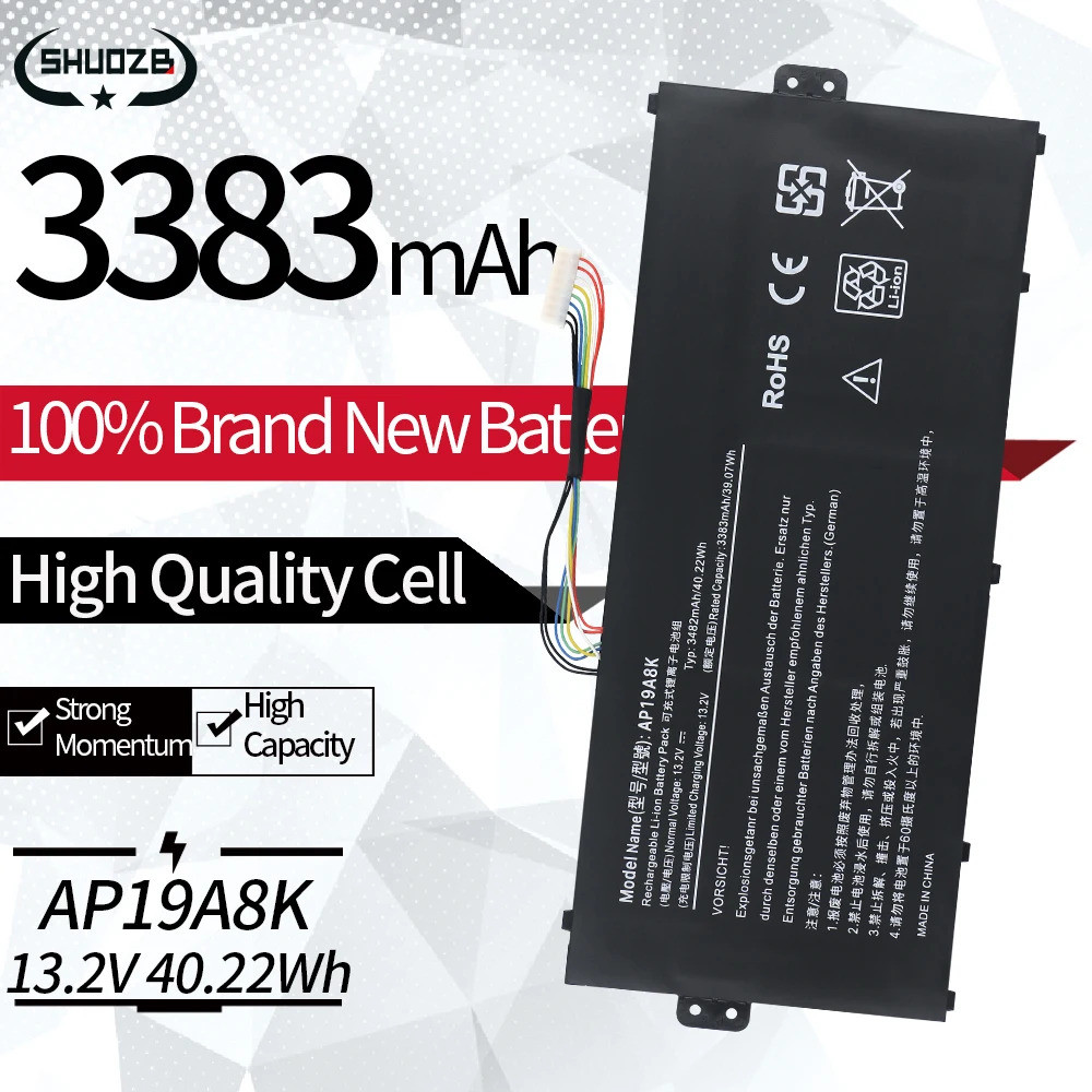 Ap19a8k Pin máy tính xách tay cho Acer quay 311 CP311-1H CP311-1H-C2DV CP311-2H CP311-2H-C679 CB311-