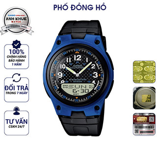 Đồng hồ nam dây nhựa casio chính hãng anh khuê aw-80-2bvdf