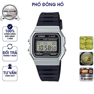 Đồng hồ unisex dây nhựa Casio Anh Khuê F-91WM-7ADF Chính Hãng