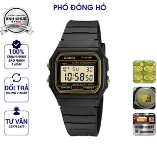 Đồng hồ dây nhựa huyền thoại Casio chính hãng Anh Khuê F-91WG-9QDF