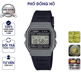 Đồng hồ unisex dây nhựa Casio Anh Khuê F-91WM