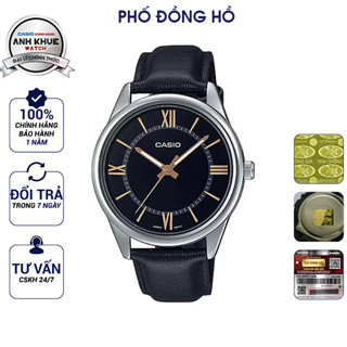 Đồng hồ nam dây da Casio Anh Khuê MTP-V005L-1B5UDF
