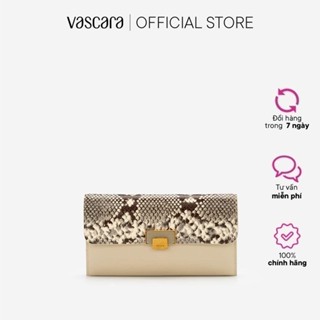 Vascara Ví Dự Tiệc Nắp Gập Họa Tiết Vân Da Rắn - CLU 0094