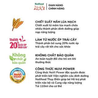 Thùng Thạch Trái Cây NuVi 110ml (Túi 110ml x 24)