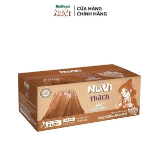 Thùng 24 Túi Thạch Lúa Mạch NuVi Vị Cacao 110ml