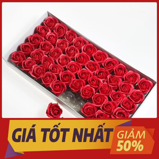 Đầu Bông Hoa Hồng Sáp 10 Bông Hoa 3 Lớp Loại 1 Chất Dày, Nhiều Màu