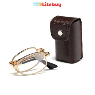  PVN66248 Kính lão thị viễn thị  đọc sách gấp gọn cho nam và nữ ,tặng kèm bao da và khăn lau cao cấp T5 