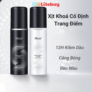PVN63617 Xịt khoá trang điểm Nicor 100ml, xịt khoá makeup cố định lớp trang điểm kiểm soát dầu chống thấm nước